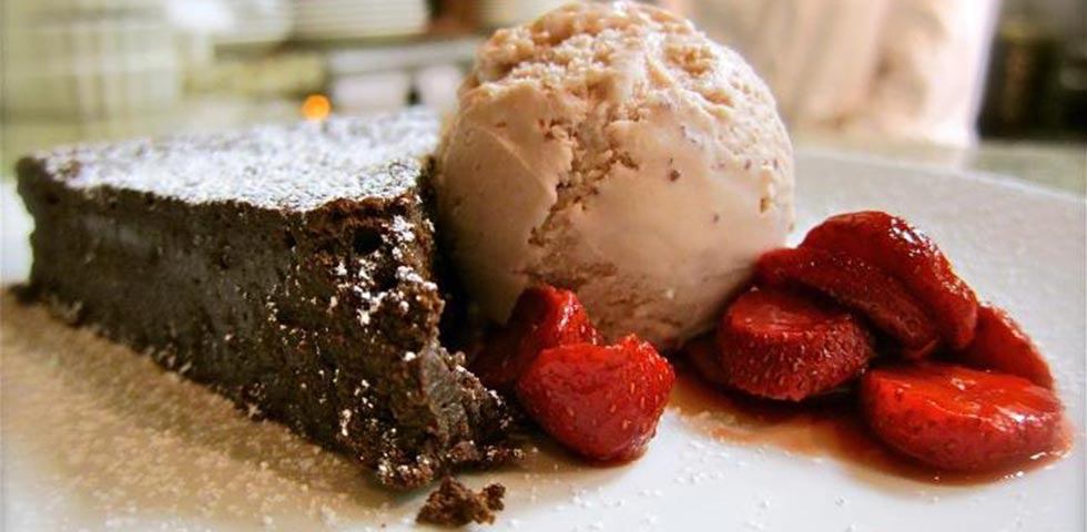 OC Chocolate Decadence Cake With Strawberries